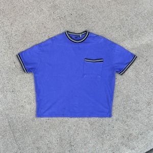 ASOS DESIGN Oversized Purple Pique T-shirt